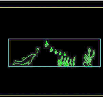 鱼缸CAD饰物陈设图纸素材4