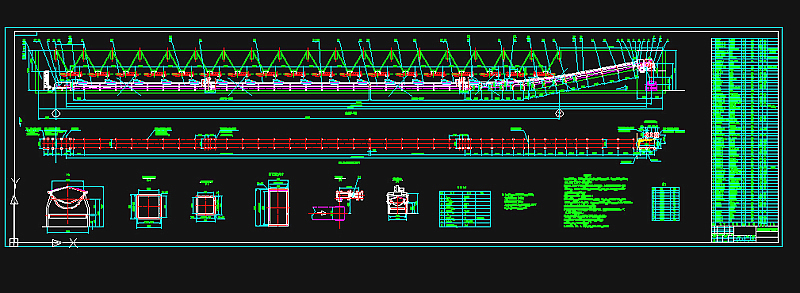 输送机工艺图CAD图纸