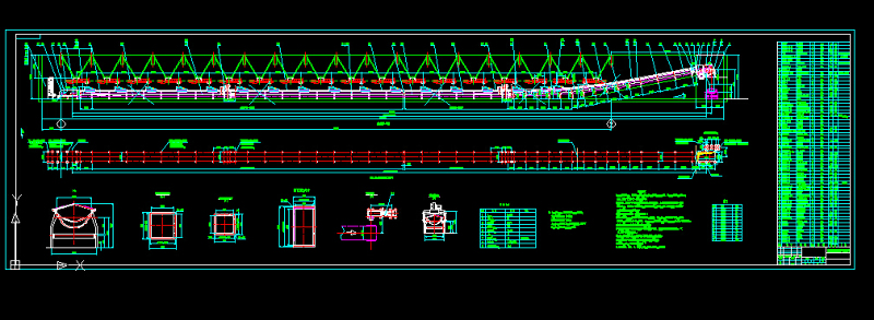 输送机工艺图CAD图纸