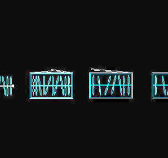 衣柜平面图块-cad家具图块-1