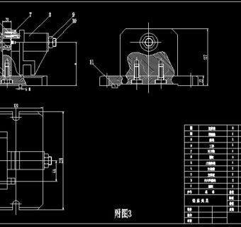 831005铣床夹具装配图CAD图纸