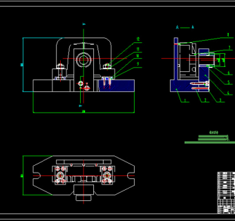 机油泵体夹具CAD图纸