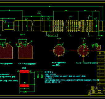 圆孔拉刀CAD图纸