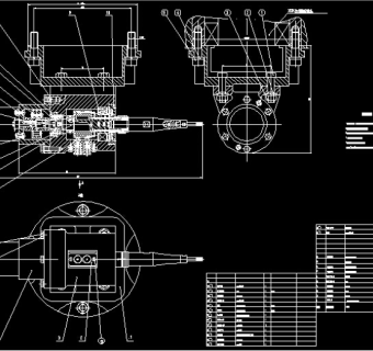 专用铣床夹具CAD图纸