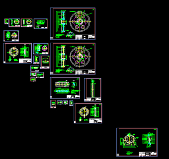 K3131鄂式破碎机部分零件图汇总CAD图纸