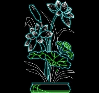 植物、盆景、花卉CAD饰物陈设图纸素材2