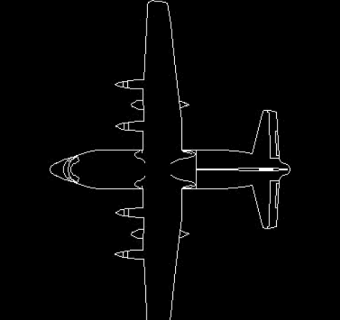 飞机玩具图块CAD饰物陈设图纸素材25