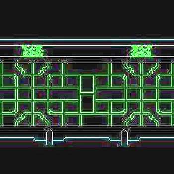 中式栏杆CAD图块素材26款-8