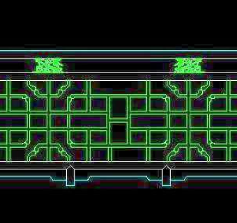 中式栏杆CAD图块素材26款-8