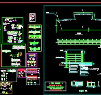 多款围墙与栏杆CAD图块