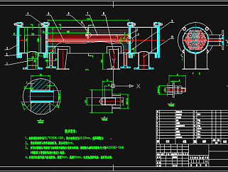 预热器装配图CAD图纸
