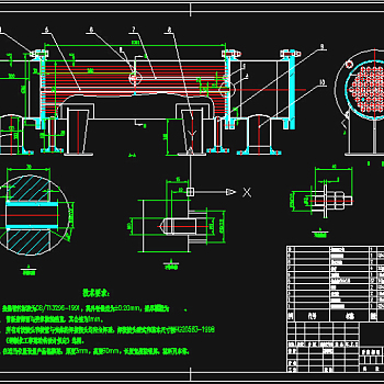 预热器装配图CAD图纸
