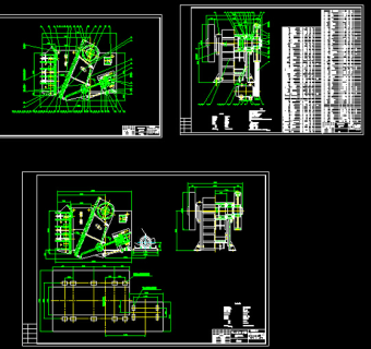 颚式破碎机总图CAD图纸