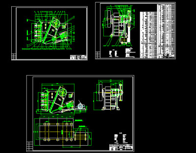颚式破碎机总图CAD图纸