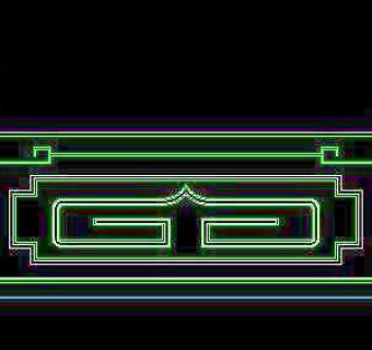 中式栏杆CAD图块素材26款-5