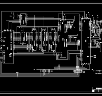 数控铣床硬件电路图CAD图纸