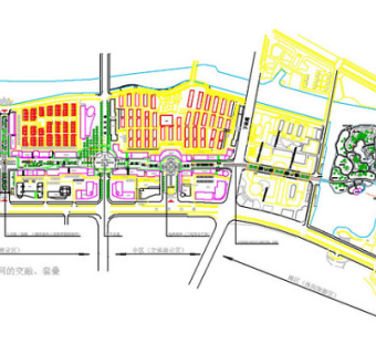 商业街投标cad图纸素材