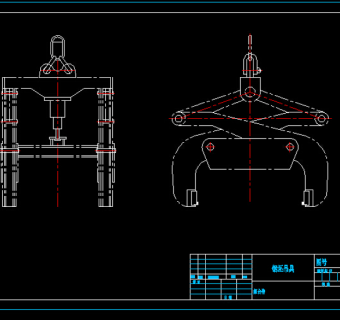 钢坯吊具CAD图纸