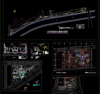 园林灌溉系统CAD合集
