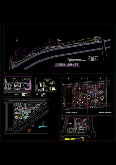 园林灌溉系统CAD合集