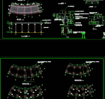 罗马花架cad图纸