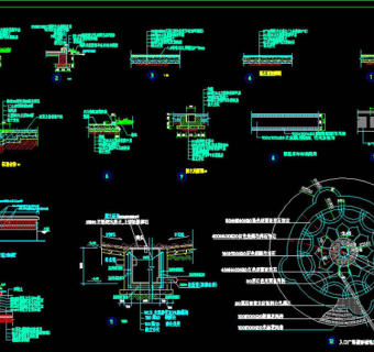 园林工程大样cad图纸
