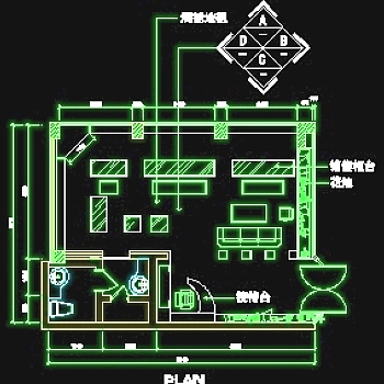 化妆品店、珠宝店、工艺品店实例、工艺品店cad详图、门面实例装修施工图纸10例-53