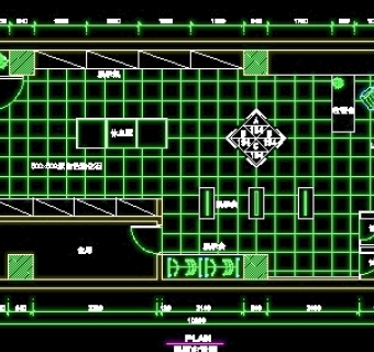 体育用品店、眼镜店、音像店实例装修施工图纸、cad详图10