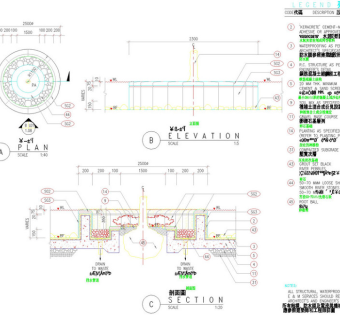 道路平立剖面图cad图纸