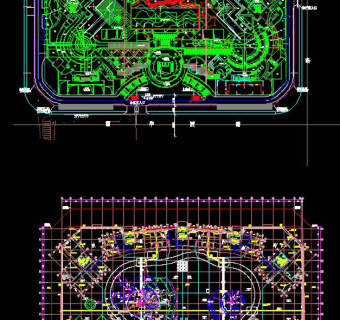定位图景观cad图纸