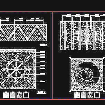 花街铺地、石材拼花、中式铺地-cad地面图块20080914更新6