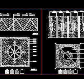 花街铺地、石材拼花、中式铺地-cad地面图块20080914更新6