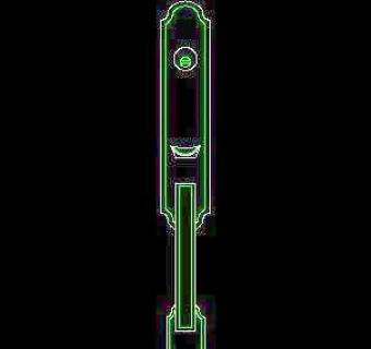 门拉手、门锁、门饰-cad门图块素材116