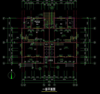 双拼别墅CAD施工图