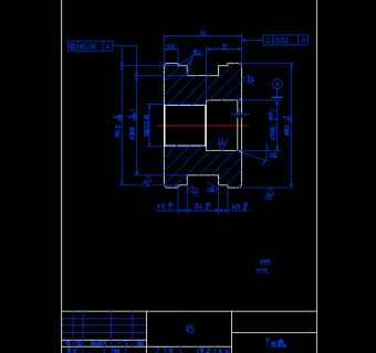 顶出活塞零件图CAD图纸