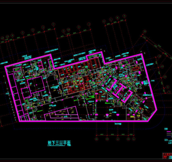 地下室cad景观图
