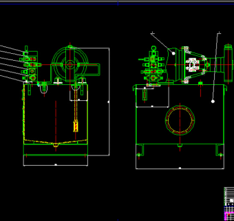 泵站的总图CAD图纸