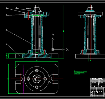 简易钻模（钻孔夹具)CAD图纸