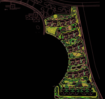 总平面景观设计素材cad图纸