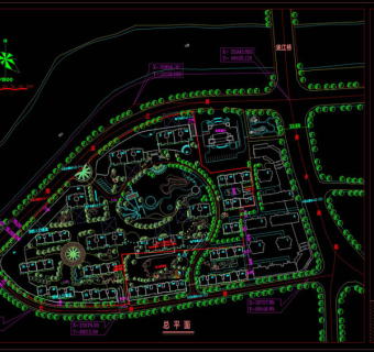 总平面素材cad图纸