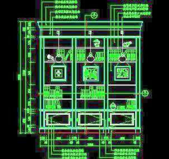 书柜CAD详图素材35