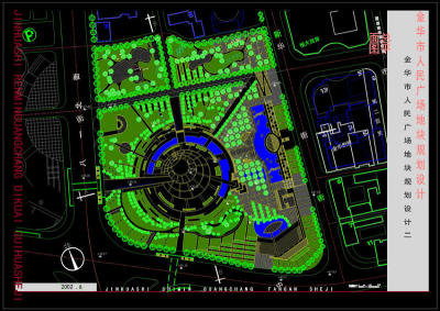 金华市人民广场cad设计稿