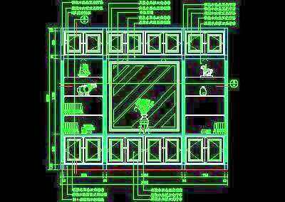 书柜CAD详图素材19