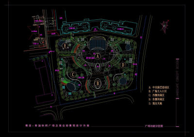 衢州香溢休闲广场cad图