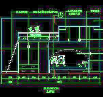 儿童床CAD实例详图素材第二辑1