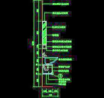 洗脸台cad图块素材14