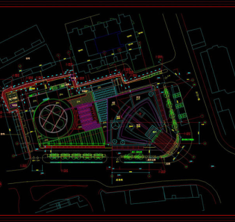 公园城市建筑景观cad图稿