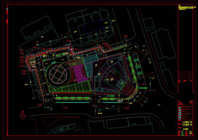 公园城市建筑景观cad图稿