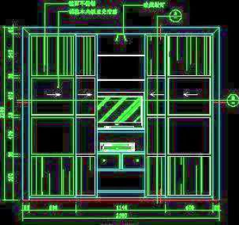 梳妆台、衣柜cad详图素材25
