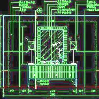 梳妆台、衣柜cad详图素材8